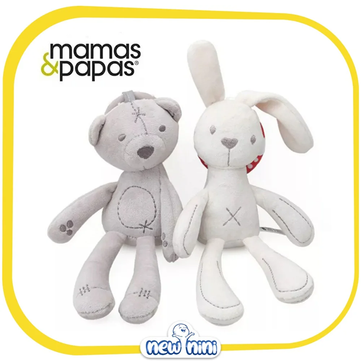 آویز کریر جغجغه ای خرس طوسی ماماز پاپاز MAMAS & PAPAS
